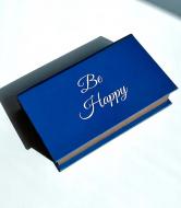 Шкатулка-книга для денег Be happy 19,8x12 см синяя CooverBox