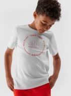 Футболка 4F TSHIRT M1412 4FJRAW23TTSHM1412-10S р.134 белый
