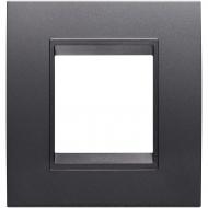 Рамка двухместная Chorusmart LUX универсальная сланец абсолют GW16222YA