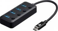 Адаптер 2E USB Type-C – USB 3.0 0,25 м чорний (2E-W1406)