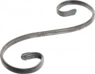 Завиток кованый (01.071.05) 230x80 мм полоса 10x5 мм