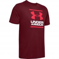 Футболка Under Armour UA GL Foundation SS T 1326849-615 р.XL бордовый