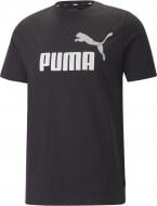Футболка Puma ESS+ 2 COL LOGO TEE 58675961 р.L черный