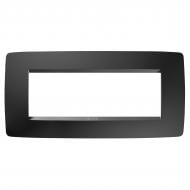 Рамка шестиместная Chorusmart ONE PLATE горизонтальная черный атлас GW16106VN