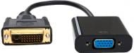 Перехідник Vinga DVI 24+1 M – VGA F 1080p black (VCPDVI241VGA)