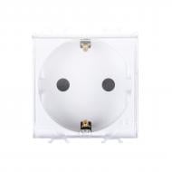 Механизм бытовая с заземлением IP20 белый GW10242