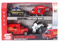Игровой набор CARS S Спасательная служба 4в1 1:20 (инерция, звук, свет) 1:20 CJ-4835124