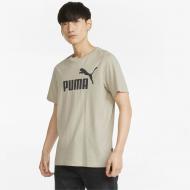 Футболка Puma ESS Logo Tee (s) 58666764 р.S бежевый Футболка Puma ESS Logo Tee (s) 58666764 р.S бежевый