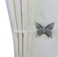 Магнит Бабочка Украина 70х55 мм серебро глянець Н0005-2 MISLT