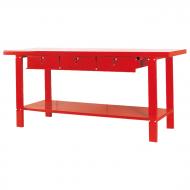 Сталевий професійний супердовгий з висувними ящиками та нижньою полицею 2000x640x865мм TORIN PBW79250301