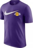 Футболка Nike LAL M NK ES NBA SWSH SS TEE FQ6368-504 р.L фиолетовый