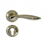 Ручка на розетці Comit z-0027 r циліндровий полірована латунь