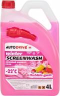 Омыватель стекла Auto Drive Winter Screenwash AD0124 Bubble Gum зима -22 °С 4 л