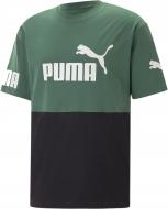 Футболка Puma PUMA POWER COLORBLOCK TEE 67332137 р.XL зеленый