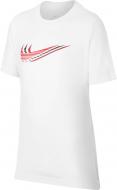 Футболка Nike U NSW TEE TRIPLE SWOOSH CU4572-100 р.M белый