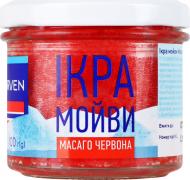 Икра мойвы пастеризованная Масаго красная 100 г Norven