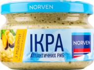 Икра атлантических рыб с мидиями и чесноком в соусе 160 г Norven