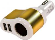 Автомобильное зарядное устройство XoKo CC-303 2 USB 2.1A Gold/White (CC-303-GDWH)