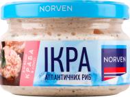 Икра атлантических рыб с мясом краба в соусе 160 г Norven