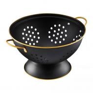 Друшляк Ambition ROYAL із ручками 24 см чорний з золотом