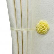 Магніт Троянда d50 мм білий Р0016 MISLT