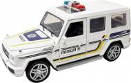 Полицейская машина Автопром MERSEDES BENZ G65 металлическая со звуковыми и световыми эффектами 1:32 7844-4
