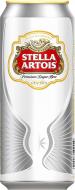 Пиво Stella Artois світле фільтроване ж/б 4 шт. 4,8% 2 л
