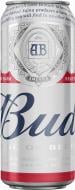 Пиво Bud светлое фильтрованное ж/б 4,8% 0,5 л