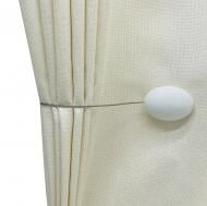 Магніт Овал 55х40 мм білий Н0029 MISLT