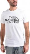Футболка THE NORTH FACE M S/S Woodcut Dome Tee T0A3G1LA9 р.L белый