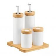 Набір для солі, перцю та соусу Ambition NATURAL на підставці 44013