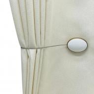 Магніт Овал 2 55х40 мм білий/антик темний Н0028-0-6 MISLT