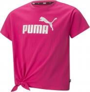 Футболка Puma ESS+ LOGO KNOTTED TEE G 84695664 р.152 рожевий