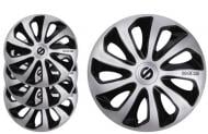 Колпак для колес Sparco SPC1473SVBK R14" 4 шт. серебряный с черным
