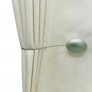 Магніт Овал 2 55х40 мм зелений/срібло Н0028-9-4 MISLT