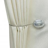 Магніт Овал із стразами 55х40 мм срібло глянець Н00027-2 MISLT