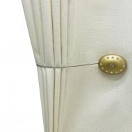 Магніт Овал із стразами 55х40 мм антик світлий Н00027-5 MISLT