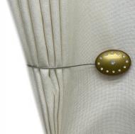 Магніт Овал із стразами 55х40 мм антик темний Н00027-6 MISLT