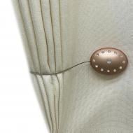 Магніт Овал із стразами 55х40 мм мідь Н00027-8 MISLT