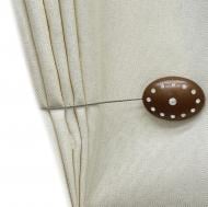 Магніт Овал із стразами 55х40 мм коричневий Н00027-14 MISLT