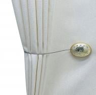 Магніт Овал із стразами 55х40 мм мокре золото Н00027-1а MISLT