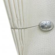 Магніт Овал із стразами 55х40 мм мокре срібло Н00027-2а MISLT