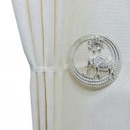 Магніт Слон d90 мм срібло W0001-1 MISLT