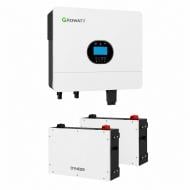 Комплект резервного живлення Growatt інвертор 6 kW+ 2 батареї Dyness DL5.0C 5 kWh (GW-6kW/10kWh-Dyness)