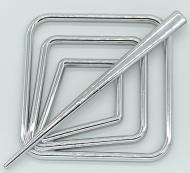 Заколка Квадрат 85х85 мм срібло глянець В0001-2 MISLT