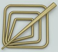 Заколка Квадрат 85х85 мм антик світлий В0001-5 MISLT