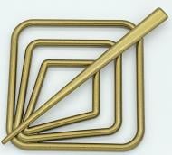 Заколка Квадрат 85х85 мм антик темний В0001-6 MISLT