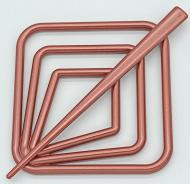 Заколка Квадрат 85х85 мм красный В0001-11 MISLT