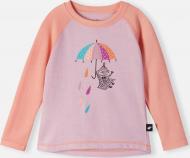Лонгслив для девочки Reima Moomin Tindra р.86 персиковый 5200022A-3170