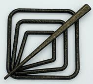 Заколка Квадрат 85х85 мм старе золото В0001-15 MISLT